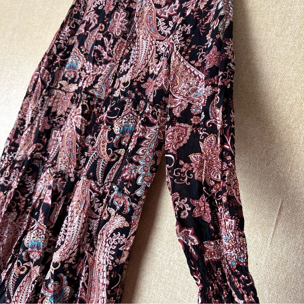 Anthropologie Cary Tiered Paisley Pong Sleeve Dress Size XS - Picture 7 of 7